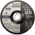 BHA Depressed Center Metal Grinding Wheels for Angle Grinders, 6” x 1/4” x 7/8” - 5 Pack
