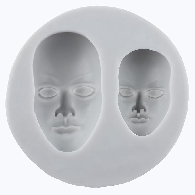3D Face Polymer Clay Mold Human Face Silicone Molds - Image 9