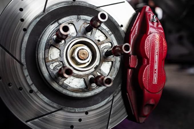 Power Stop Rear S7096 Pair of High-Temp Red Powder Coated Calipers For Honda Accord 2013-2017 [Model Specific]