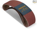 POWERTEC 3PK 4x36 Sanding Belts, 60 Grit Aluminum Oxide, 4 x 36 Inch Sanding Belts for Benchtop Belt and Disc Sander, Belt Sandpaper, Woodworking, Metalworking, Paint, Rust Removal (110633)