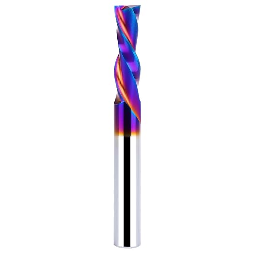 1/4 Inch Shank Downcut Spiral Router Bit | 1 Inch Cutting Length |CNC Router Bits for Precision Woodworking - Ideal for Slot Mortise, Engraving, and Clean Edges