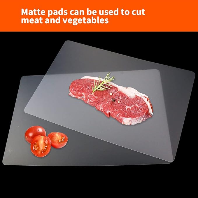 15 Pack Plastic Cutting Mats, Frosted Clear Flexible Kitchen Cutting Board - Image 6