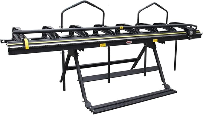 KAKA INDUSTRIAL Siding Brake, 126-inch Portable Thin Plate Aluminum Brake, Sheet Metal Brake with a Roller Knife, 24-Gauge Mild Steel Capacity, 1-180° Bending Angle Metal Brake Bender ALB-126