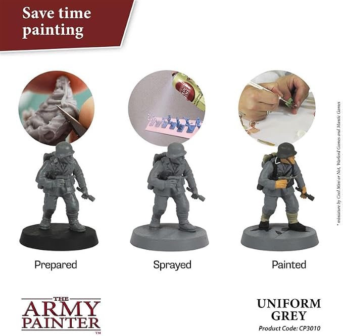 The Army Painter, Colour Primer: Uniform Grey, 13.5oz - Image 3