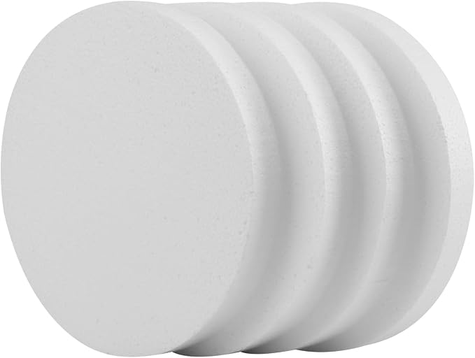 FFchuanhe 4 Pack Foam Circles for Crafts, Polystyrene Round Foam Discs for DIY - Image 4