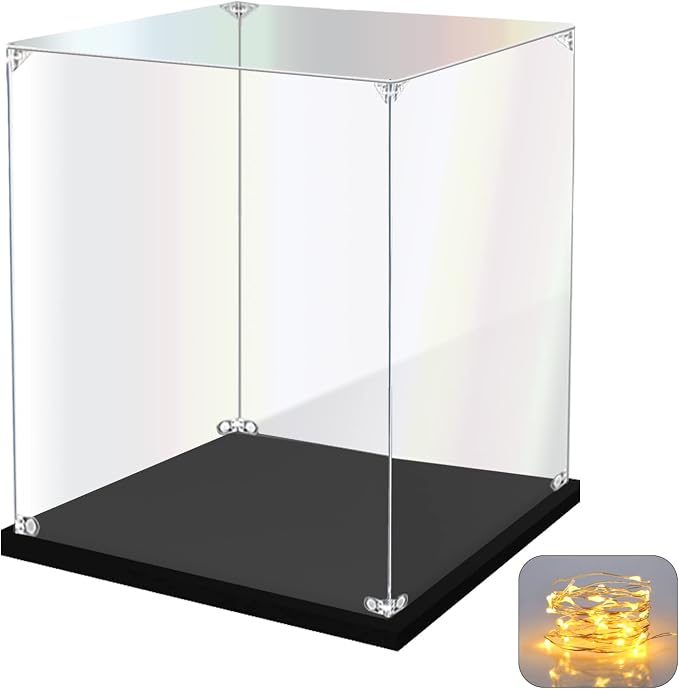 KOLIPI Acrylic Display Case for Collectibles Assemble Clear Acrylic Display Box by KOLIPI