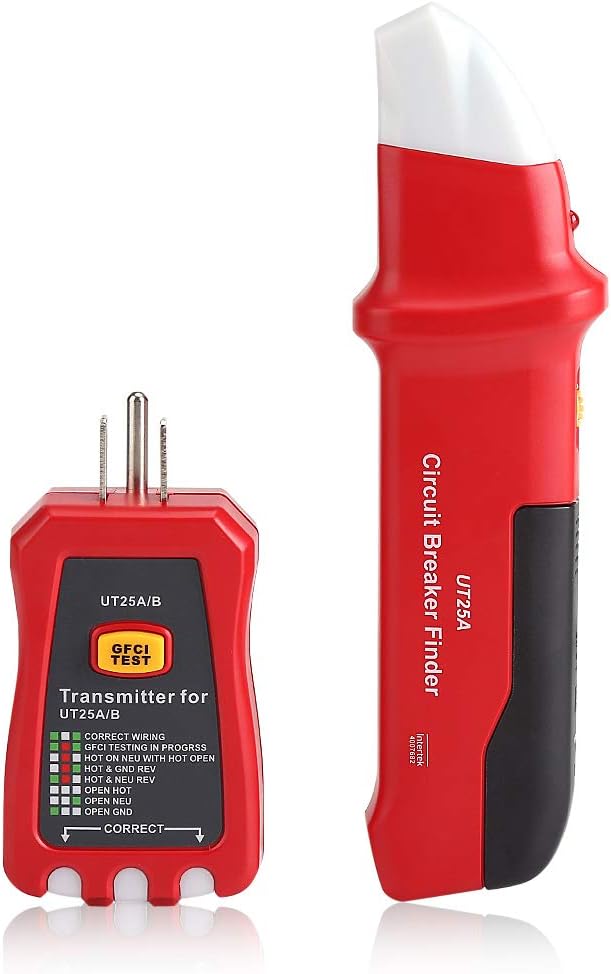 Circuit Breaker Finder, Professional Circuit Breaker Finder Sensitivity Adjustable Socket Tester Diagnostic Tool