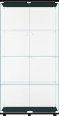 FLYMUHJIA Glass Display Cabinet Kitchen Pantry Storage Cabinet Corner Bar by FLYMUHJIA