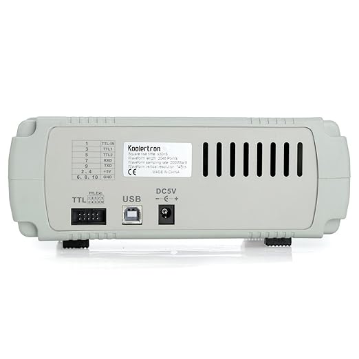Koolertron Upgraded 60MHz DDS Signal Generator Counter,High Precision Dual-Channel Arbitrary Waveform Function Generator Frequency Meter 200MSa/s (60MHz)
