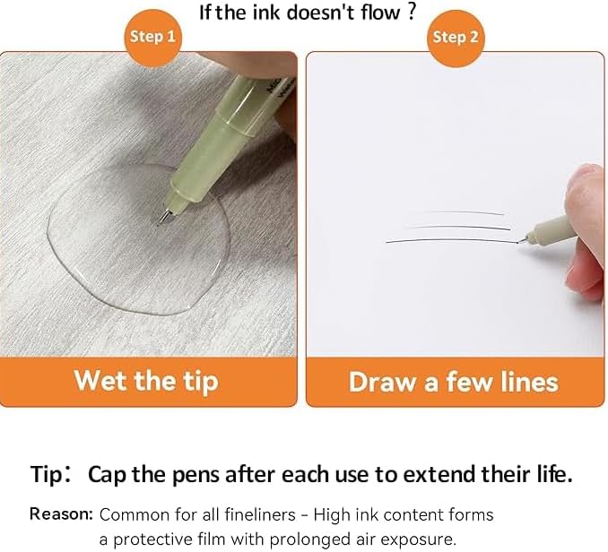 12+1 Fineliner Drawing Art Pens, Watercolor, Calligraphy, and Detail Outlining - Image 2