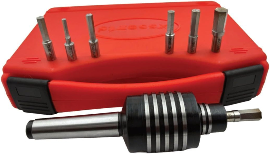 Assorts Lathe's High-Precision Live Revolving Center with MT-2 Shank, Featuring HSS Hex Rotary Broach for Accurate and Efficient Metalworking Operations