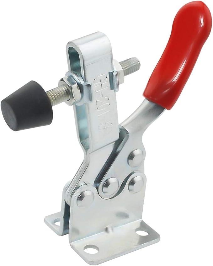 Toggle Clamp 4 Pack 201-B Style Quick Release Toggle Latch Hold Down Clamp Antiskid Red Horizontal Clamp 360Lbs Holding Capacity Quick Release Woodworking Tool