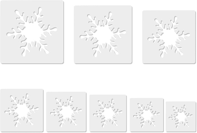 Snow Stencil, Snow Template Stencil, Large Snow Stencil by krastmon
