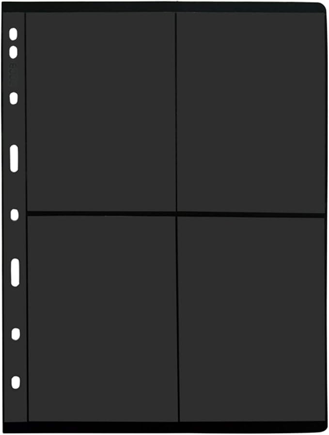MUDOR Stamp Pages for Stamp Collection Album Binder Book, 10 Sheet 4 Grids | - Image 2
