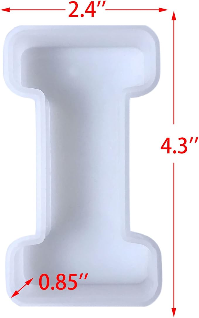 4 inch 26 Pack English Letter Silicone Mold - Image 6