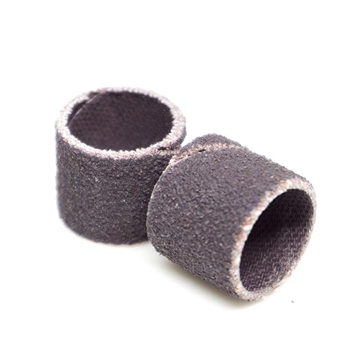 Benchmark Abrasives 1/2" x 1/2" Aluminum Oxide Sanding Bands, Spiral Bands Rotary Sander Attachment for Drill & Die Grinder, Metal Polishing, Sanders for Woodworking Sander Tool (10 Pack), 36 Grit