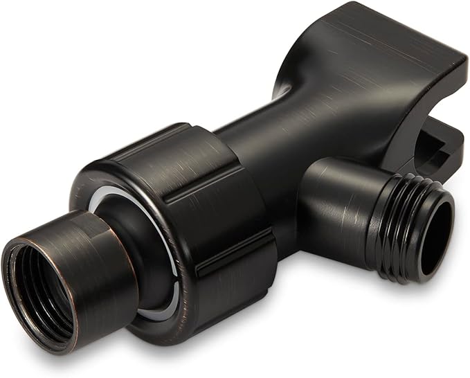 Handheld Shower Head, 6 Spray Setting High Pressure Shower Head with Brass Swivel Ball Bracket and Extra Long Stainless Steel Hose, Oil-Rubbed Bronze, 5"