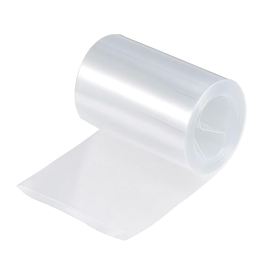 MECCANIXITY Battery Wrap PVC Heat Shrink Tubing 42mm Dia 66mm Flat 10 Feet(3meters) Clear Good Insulation for Battery Pack