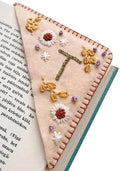 MOTEERLLU Personalized Hand Embroidered Corner Bookmark by MOTEERLLU