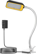 LED Machine Light, Gooseneck Lamp, Clamp-on Gooseneck Light — 2500 lumens, 120 Volts, with a clamp Base, Ideal as an Industrial Lighting Work lamp for Machine Tools and lathes, 25W (Model: J1203)