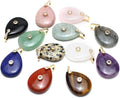 LE SKY Natural Stone Pendants Healing Crystal Gemstones by LE+SKY
