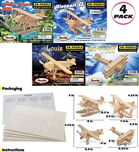 Puzzled Wooden Airplane Model Kits - Image 2