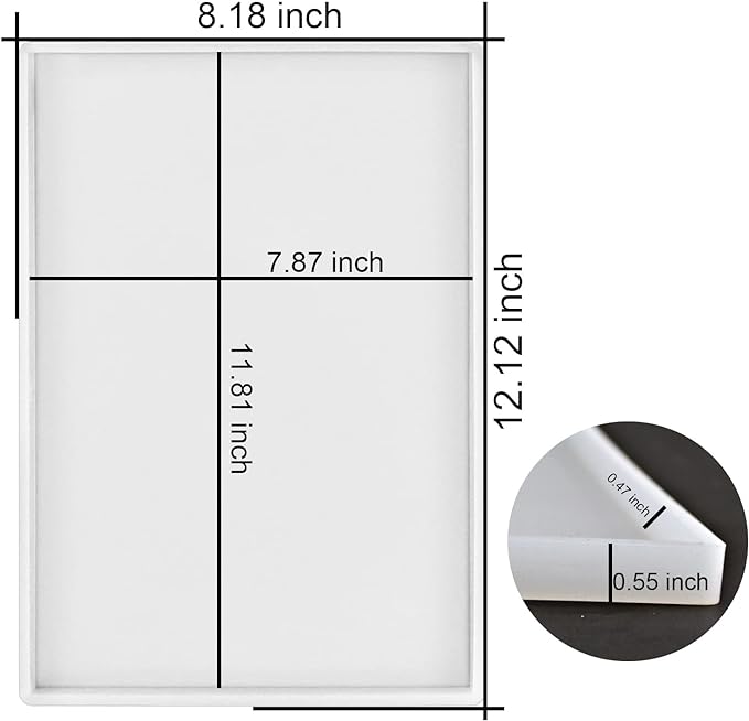 RESINWORLD Large Deep Flat Tray Mold - Image 2