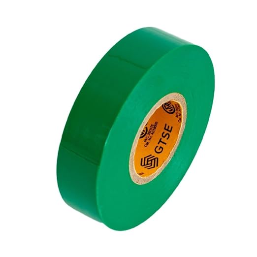 GTSE Green Electrical Tape, 10 Rolls – Waterproof, Industrial Grade Vinyl, 3/4 in x 66ft– Strong Self-Adhesive PVC Electric Tape for Wire Insulation, 7 Mil, 600V – UL/CSA Listed