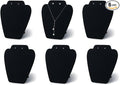 6 Pieces Black Velvet Necklace Display, Jewelry Display by 7TH+VELVET