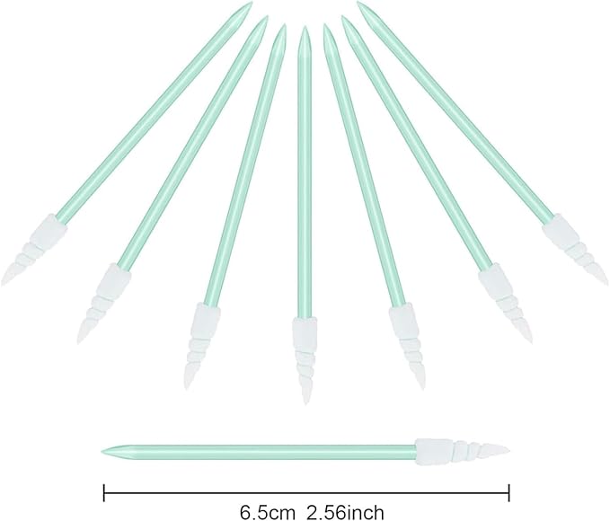500 Pcs Cleaning swabs, Lint Free High Density Foam Sponge Lab Tip Swab Sticks - Image 3