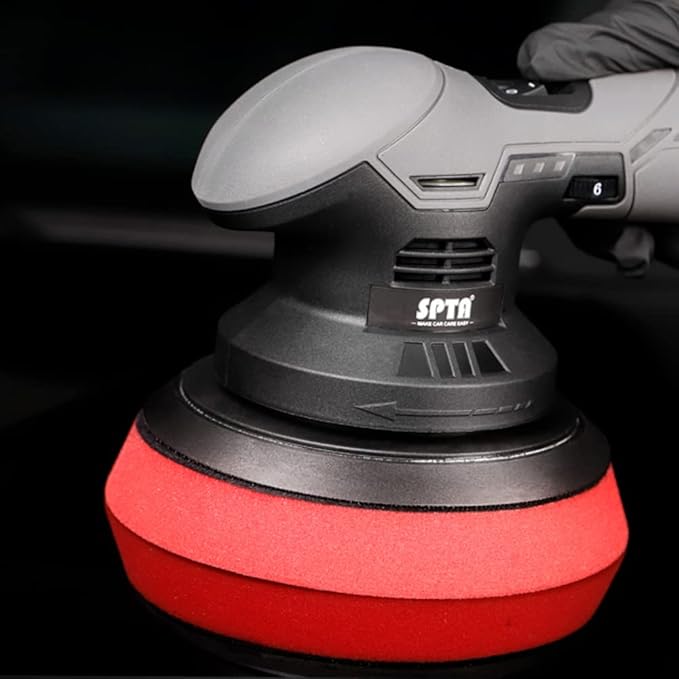 Buffing Polishing Pads, 5'' Orbital Buffer Pads Hook and Loop Buffing Pads, Foam Polish Pad 5 Grits From Coarse to Fine for 5 Inch DA Rotary polisher and Air Polisher Compounding, Polishing and Waxing