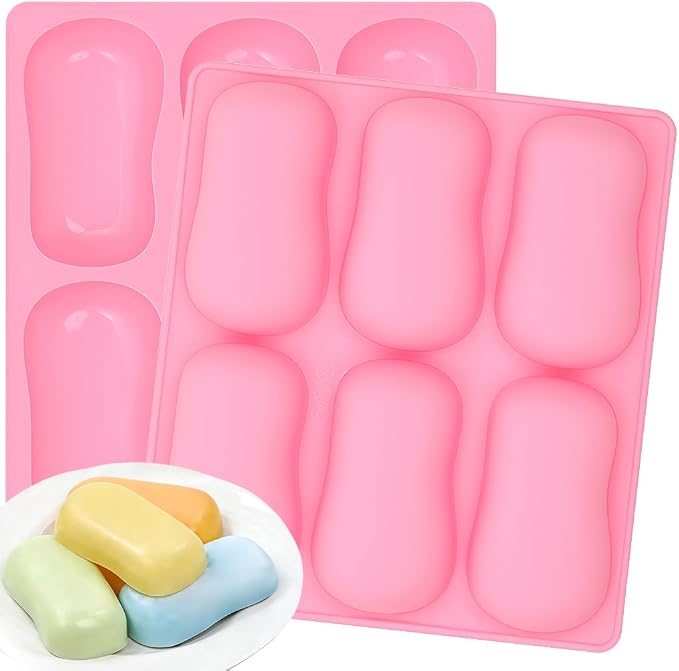 SJ Silicone Soap Molds 2 Packs, DIY Soap Molds by SJ