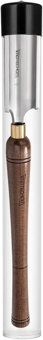 2-Inches HSS Roughing Gouge Lathe Chisel Wood Turning Tools with Round Plastic Box and Hanging Bag