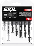 SKIL 21 Pc All-Purpose T-Shank Jig Saw Blade Set for SKIL Jig Saws JS314901/ JS313101/ JS820302/ JS820202/ JS5833A-10 - JSB2000