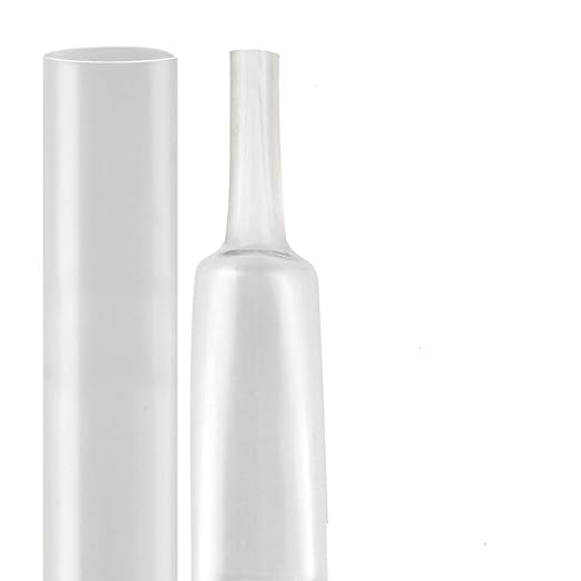XHF 1/2 inch (13mm) 3:1 Waterproof Clear Heat Shrink Tubing Marine Grade Wire Cable Adhesive Lined Tube Insulation Seal Against Moisture Corrosion and Air Leakage, 4 Ft