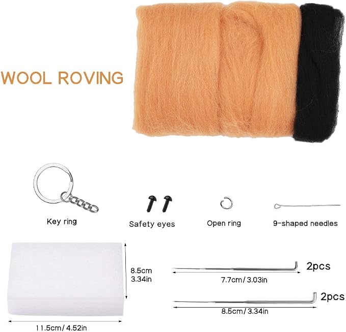 QMNNMA Needle Felting Kit for Beginners, German Shepherd Needle Felting Set | - Image 2