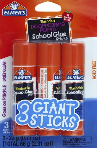 Elmer's Disappearing Purple School Glue Sticks, 22 Grams, Vision Board - Image 2