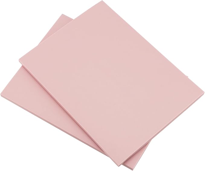 MOUYAT 10 Pack 8 x 6 Inch Pink Rubber Carving Blocks, Rubber Linoleum Block - Image 3