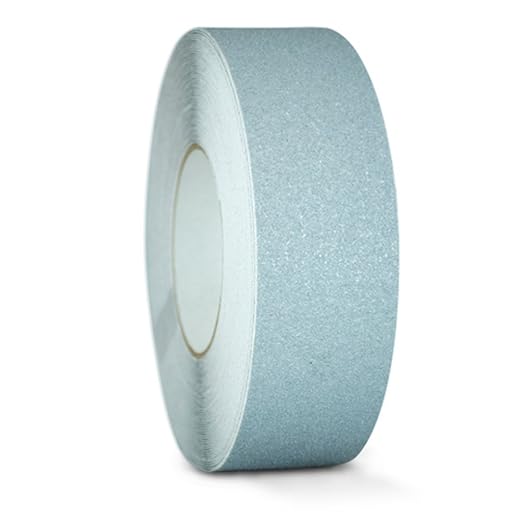 GGR Supplies T.R.U. NST-20C Gray Non-Skid Tape 4 in. Wide x 60 ft. Length Safety Way 60 Grit Anti Slip Traction Tape 32 Mil No Slip