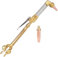 TOAUTO Heavy Duty Cutting Torch, Oxygen Propane Acetylene Welding Torch Flame Torch Handle & Cutting Attachment with Propane Tip