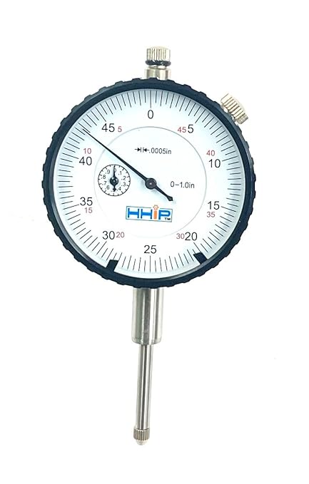 HHIP 4400-1100 Pro Series AGD Group 2" Dial Indicator, .0005" Graduation, 0-100 Reading, 0-1" Range