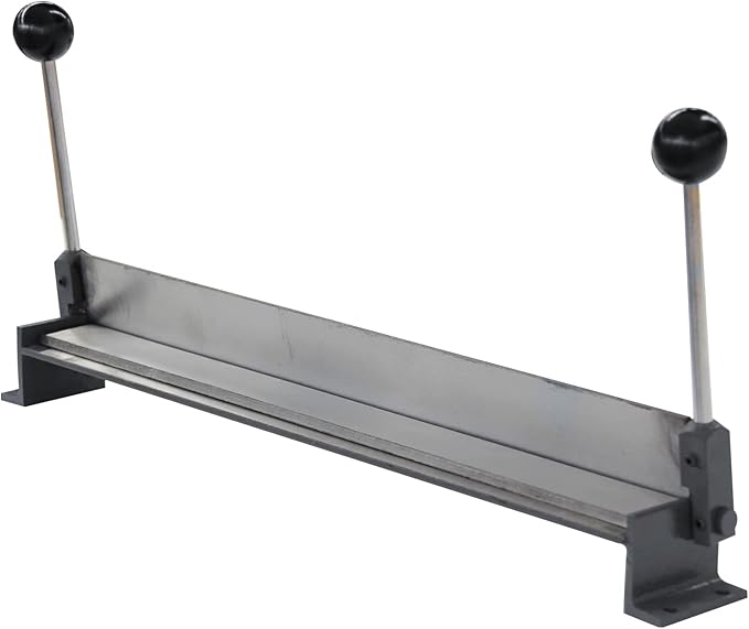 KAKA INDUSTRIAL Sheet Metal Brake, 18-Inch Sheet Metal Bender, 18-Gauge Mild Steel Capacity, Portable Bending Brake 0-90 Degree Bending Angle Adjustable Aluminum Brake W-1818