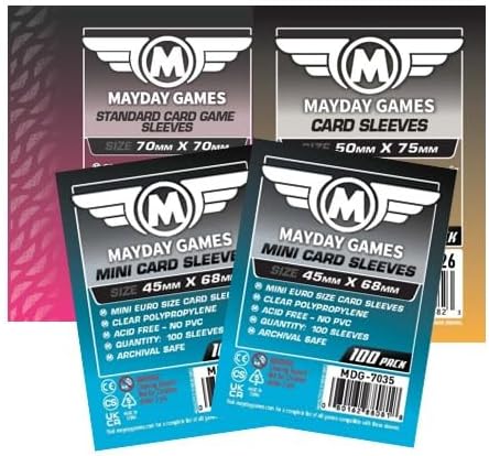 Mayday Games Codenames Game Accessory- Standard Card Sleeve Bundle by MAYDAYGAMES
