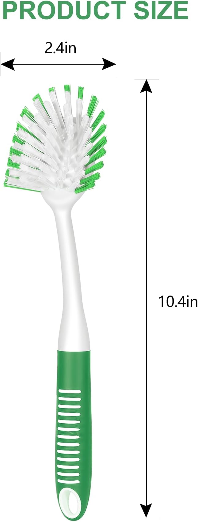 SetSail Dish Brush with Handle, 3 Pack Stiff Bristles Dish Scrubber with - Image 2