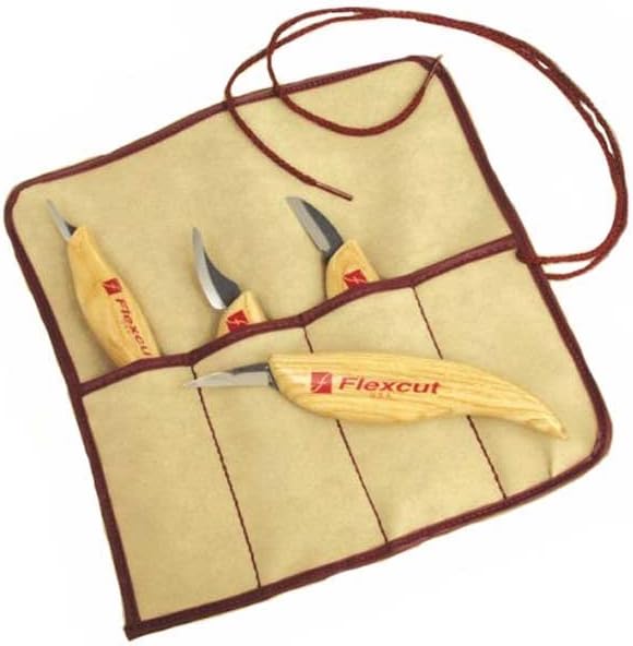 FLEXCUT Wood Carving Tools Set 4 Piece Carving Knife Set KN100, Whittling - Image 2