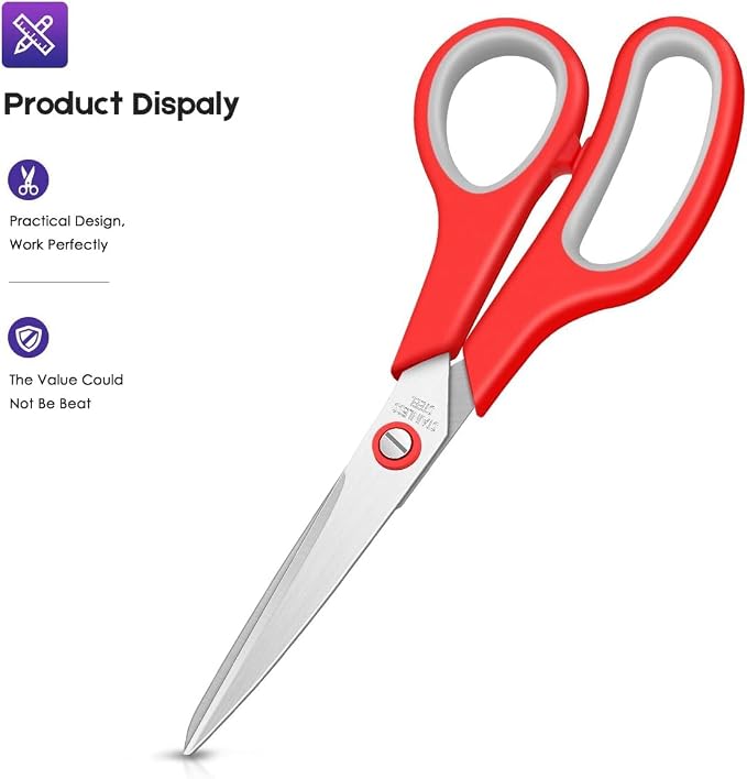 Scissors Bulk Set of 24-Pack, Taotree 8"Scissors All Purpose Heavy Duty | Sharp - Image 3