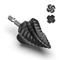 Cobalt Steel Step Drill Bit Set - Suitable for Metals, 1/4“ to 1-3/8” Specifications, Impact Step Drill bits with Titanium Coating and Aluminum Shell Professional Metal Drill bits