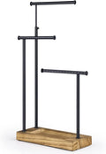 SRIWATANA Carbonized Black Jewelry Organizer Stand, Tall Necklace Holder | by SRIWATANA