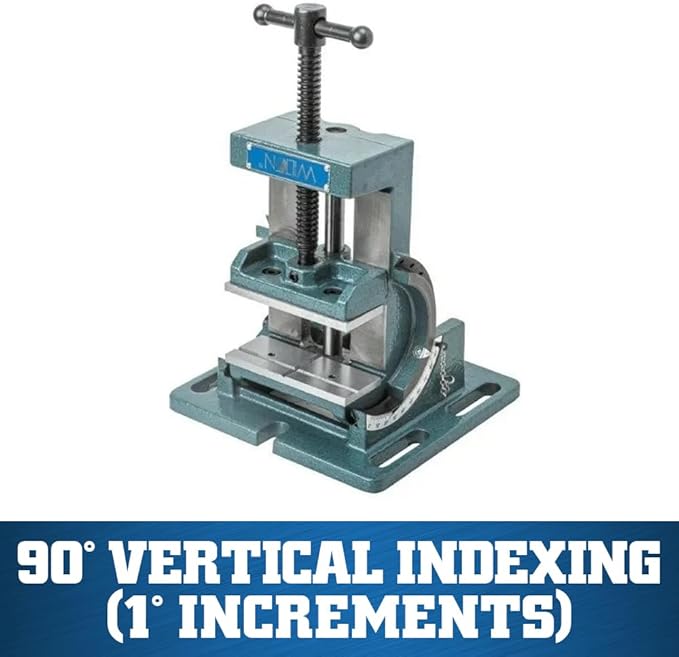Wilton Cradle-Style Angle Drill Press Vise, 4" Jaw Width & Opening, 1-1/2" Jaw Depth (Model CR4)
