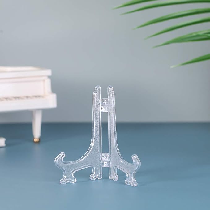 Artliving 4 Inch Acrylic Card Display Stands, Small Plastic Easels and - Image 3